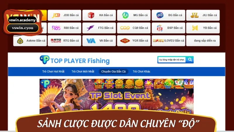 Những sảnh bắn cá VSWIN bạn nên thử một lần