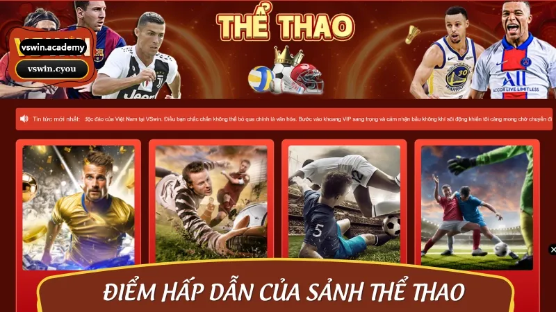 Thể thao VSWIN mở ra không gian cá cược toàn diện